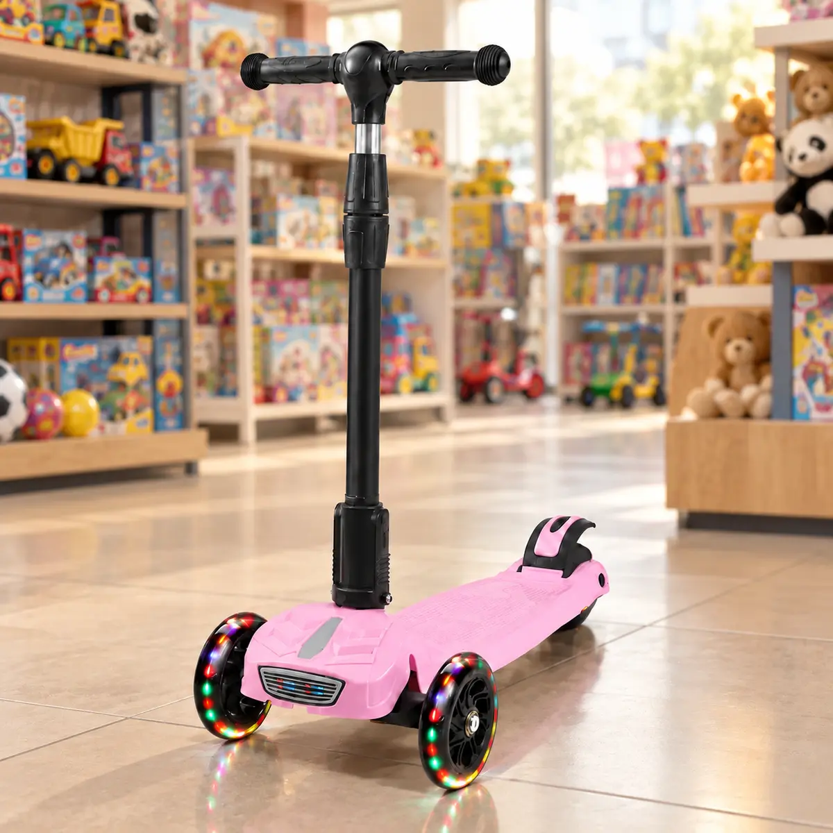 Pink FlashRider X3 Premium LED Kids Scooter