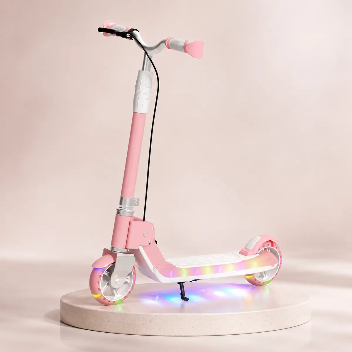 Pink LUMORA GLOWRIDE LED Kids Scooter